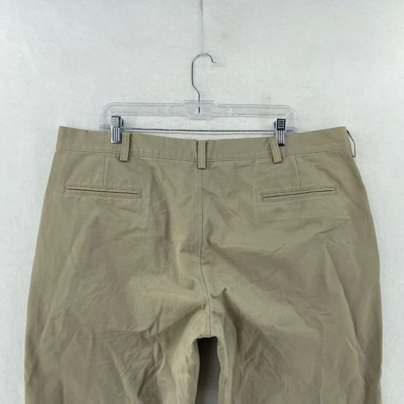 Haggar Pants Men's Sz 40X29 Khaki Brown High Rise Straight Leg Classic Chino - Picture 8 of 12